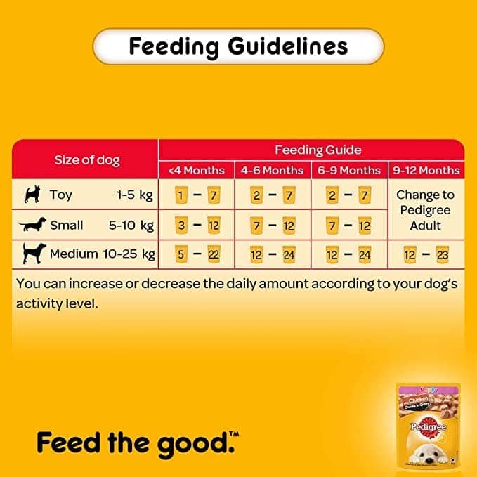 Pedigree Chicken Chunks in Gravy Pouch Puppy Wet Food